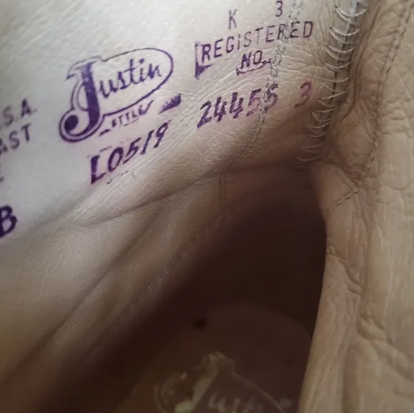 Vintage Justin Leather Women's Boots.