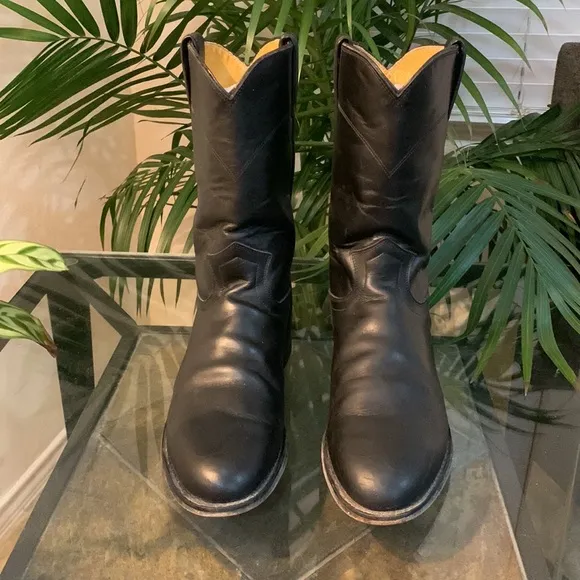 Vintage JUSTIN Original Roper Western Cowboy Boots
