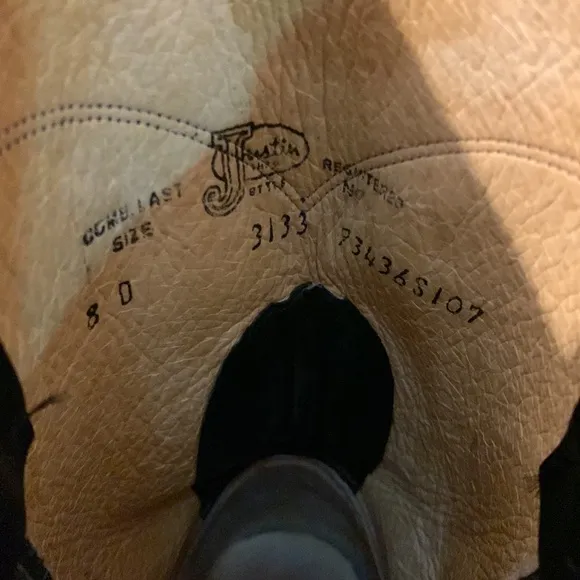 Vintage JUSTIN Original Roper Western Cowboy Boots