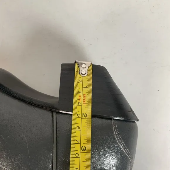 Vintage Justin Tall Grey Cowgirl Boots 7 B USA Made