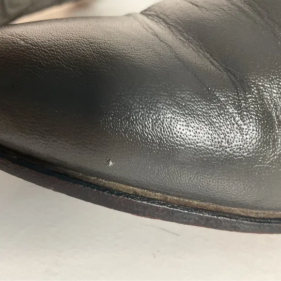 Vintage Justin Tall Grey Cowgirl Boots 7 B USA Made
