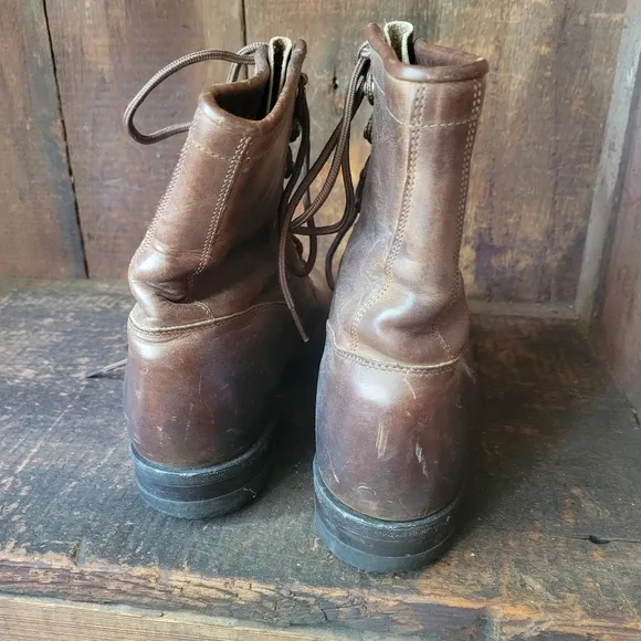 vintage lace up Justin's roper boots