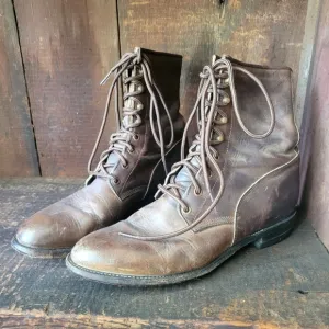 vintage lace up Justin's roper boots