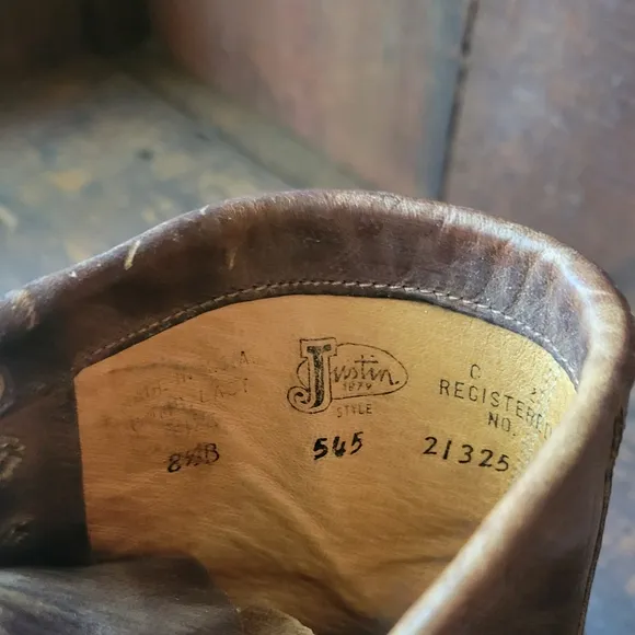 vintage lace up Justin's roper boots
