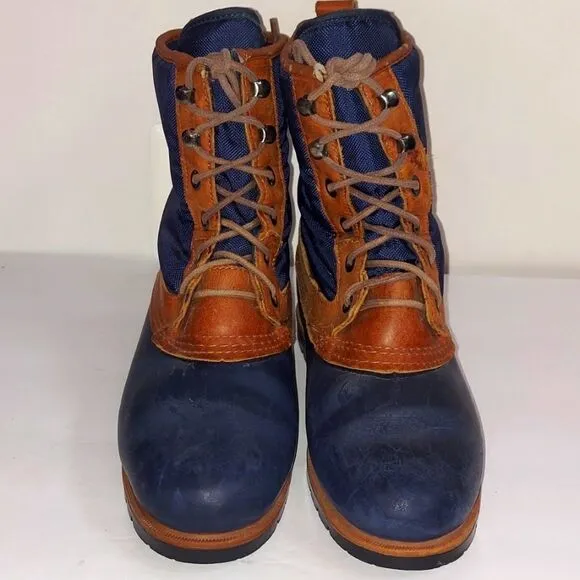 Vintage Lands' End Blue Duck Boots Sz 8