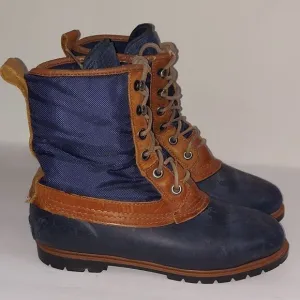 Vintage Lands' End Blue Duck Boots Sz 8