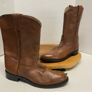 Vintage Leather Pull On DAN POST Cowboy Western Boots Sz:9D
