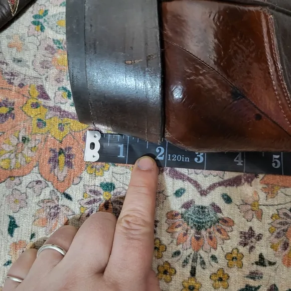 Vintage Leather Western Cowboy Boots Size 10.5 Made Mexico Renegade O'Sullivan