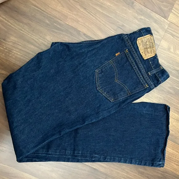 Vintage Levi's  517 Orange Tab Jeans W35 L33 Dark Indigo 90s 80S