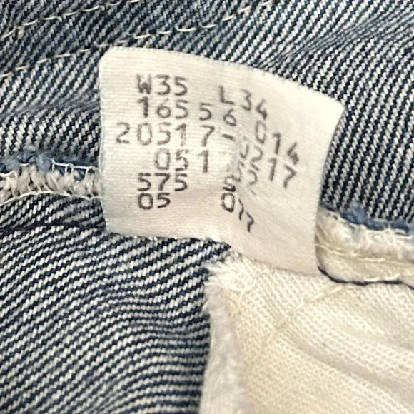 Vintage Levi's 517 Orange Tab Jeans W35 L34 Medium Wash 90s 80S Made in USA