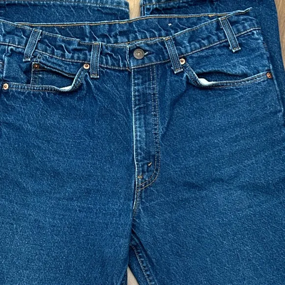 Vintage Levi's 517 Orange Tab Jeans W35 L34 Medium Wash 90s 80S Made in USA
