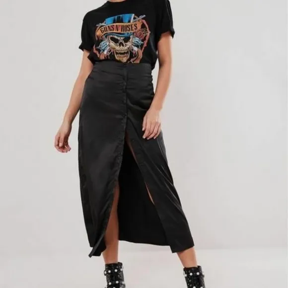 Vintage Liz Claiborne Button Front Midi Skirt