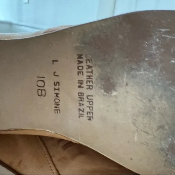 Vintage LJ Simone Monteryleather boots size 10