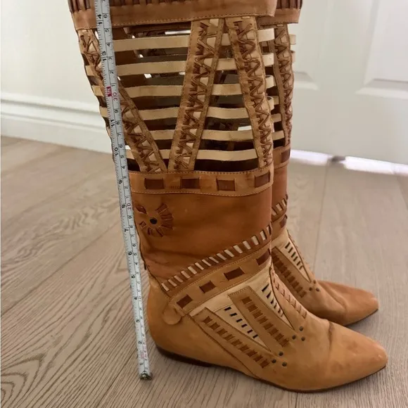 Vintage LJ Simone Monteryleather boots size 10