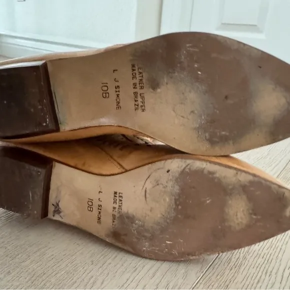 Vintage LJ Simone Monteryleather boots size 10