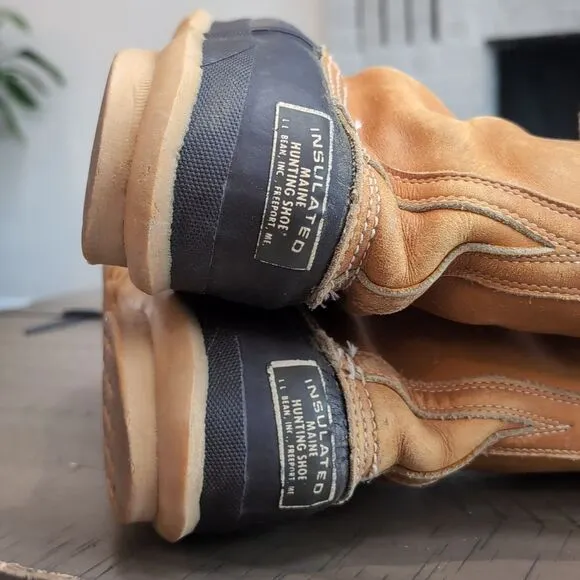 Vintage L.L. Bean Maine Hunting Shoe Boots Mens Size 10