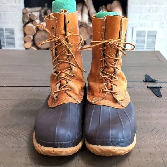 Vintage L.L. Bean Maine Hunting Shoe Boots Mens Size 10