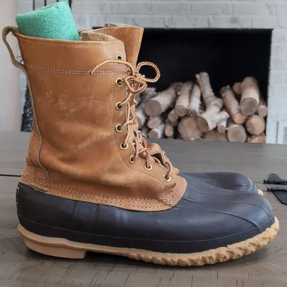 Vintage L.L. Bean Maine Hunting Shoe Boots Mens Size 10