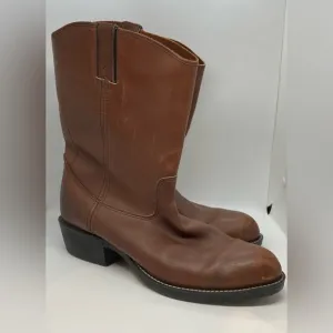 Vintage Long Haul Faux Leather Western Cowboy Boots Size 13