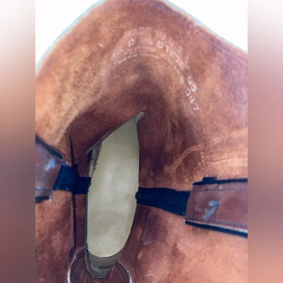 Vintage Long Haul Faux Leather Western Cowboy Boots Size 13