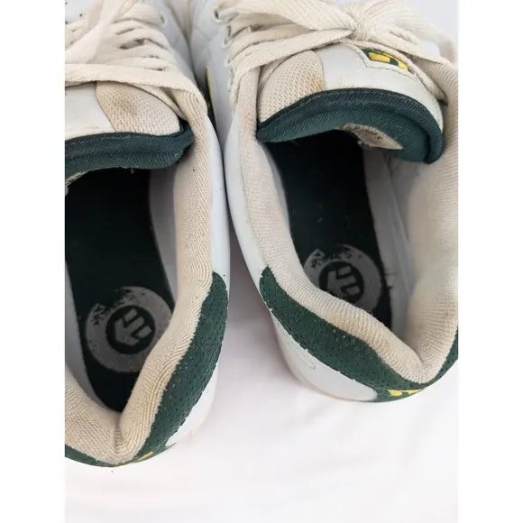 Vintage Men's 13 Etnies Skateboard Shoes Callicut White Green Original 2000s