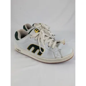 Vintage Men's 13 Etnies Skateboard Shoes Callicut White Green Original 2000s