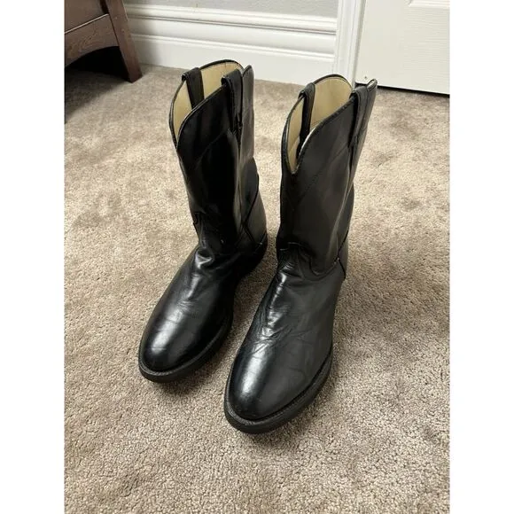 Vintage Mens Boots Leather Laredo‎ Boots - made in USA Size US 12