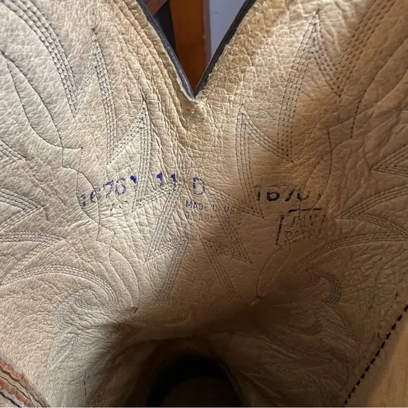 Vintage mens Durango cowboy western boots size 11