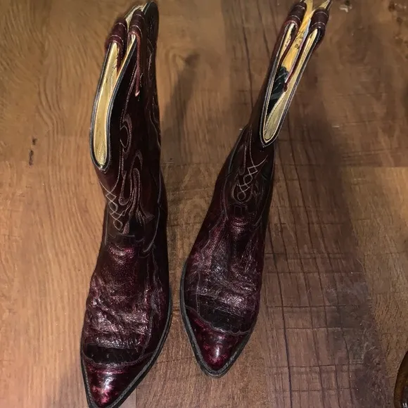 Vintage Men's Tony Lama Exotic Skin Cowboy Western Boot Style 05613