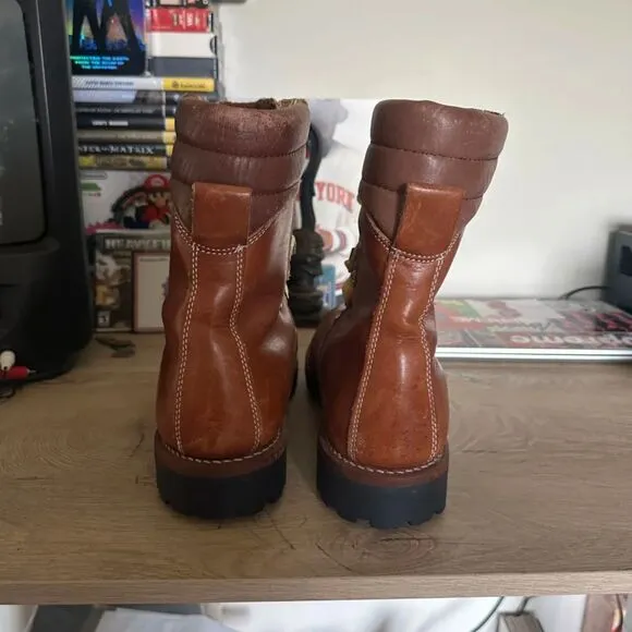 Vintage Montblanc 40 Below Mountaineer Leather Boots Size 9