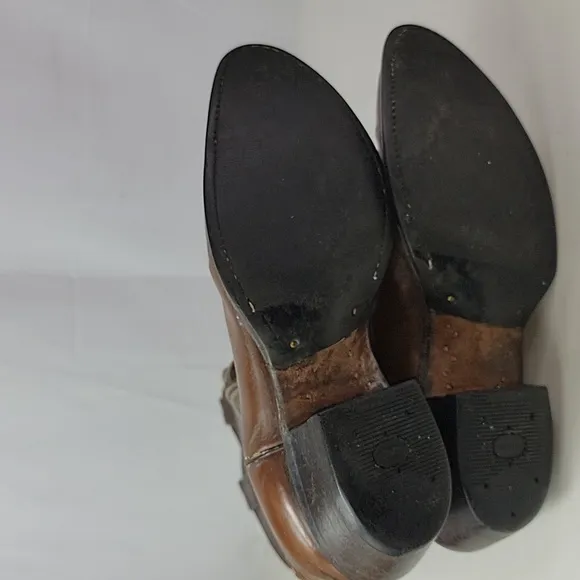 Vintage Nocona Brown Leather Men's Cowboy boots
