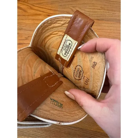 Vintage Nocona Womens Brown Western Pull On Leather Cowboy Boots Size 5.5B