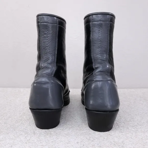 Vintage OLATHE Roper Kiltie Packer Heeled Ankle Boots
