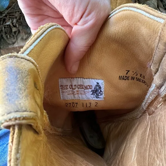 Vintage Old Gringo Tan Leather Boots