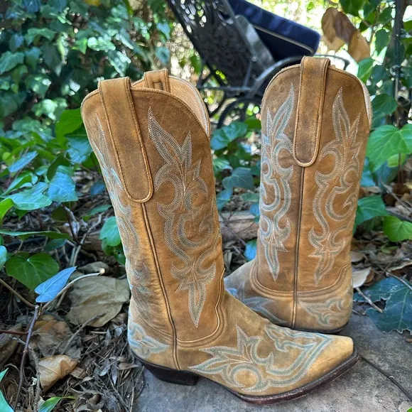 Vintage Old Gringo Tan Leather Boots