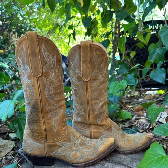Vintage Old Gringo Tan Leather Boots