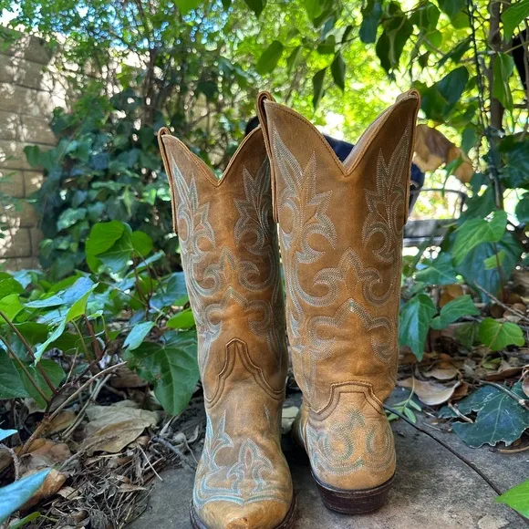 Vintage Old Gringo Tan Leather Boots