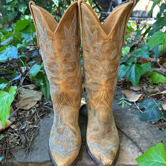 Vintage Old Gringo Tan Leather Boots