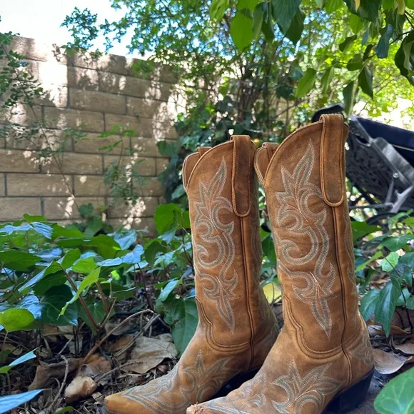 Vintage Old Gringo Tan Leather Boots