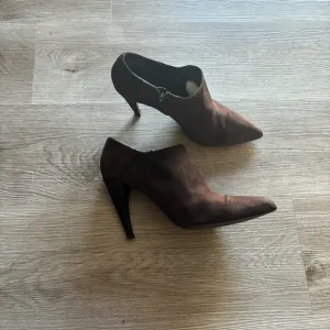 Vintage PRADA brown suede ankle boots
