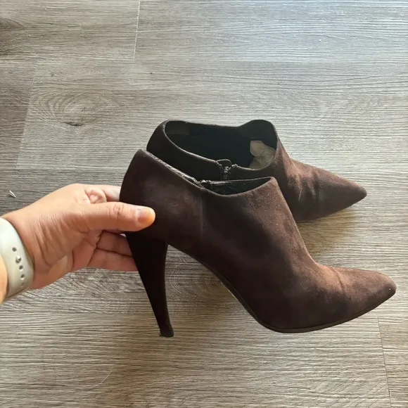 Vintage PRADA brown suede ankle boots