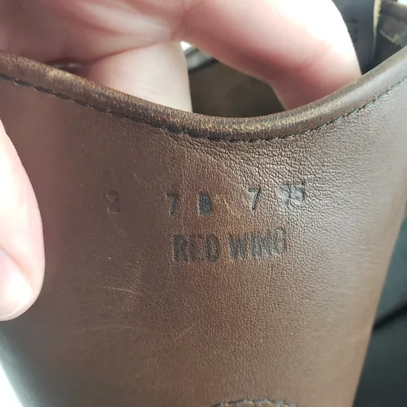 Vintage Red Wing Pecos Round Toe Pull On Boots Mens Size 7B