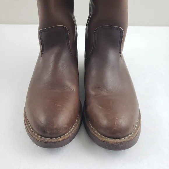 Vintage Red Wing Pecos Round Toe Pull On Boots Mens Size 7B