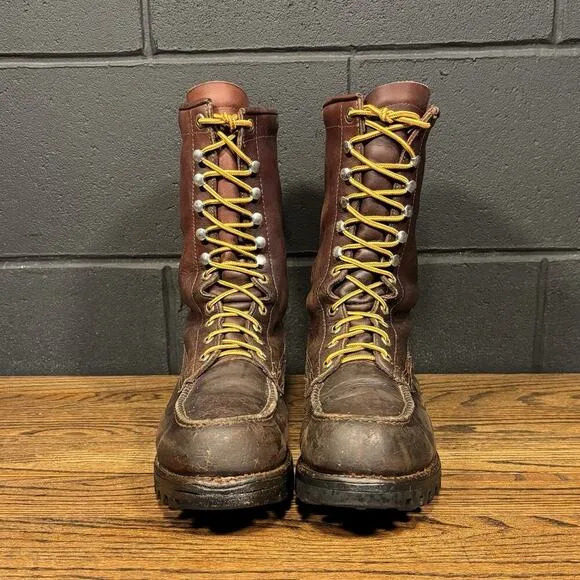 Vintage Remington 13943 Brown Moc Toe 10” Hunting Boots Mens 9 Made In USA
