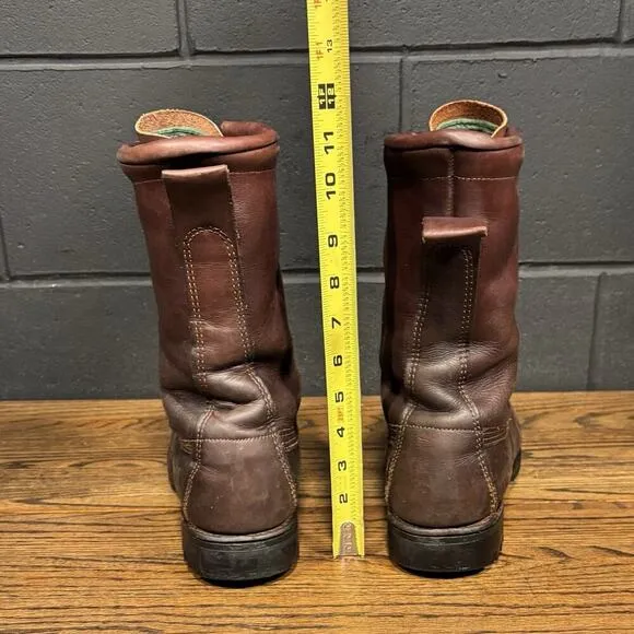 Vintage Remington 13943 Brown Moc Toe 10” Hunting Boots Mens 9 Made In USA