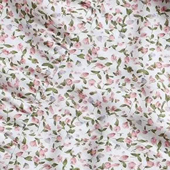 Vintage Retro Ditsy Floral Tiered Maxi Dress Mini Pink Flowers Long Midi New