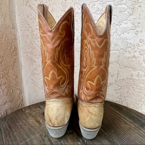 Vintage Rodeo Drive Brown Leather Western Boots