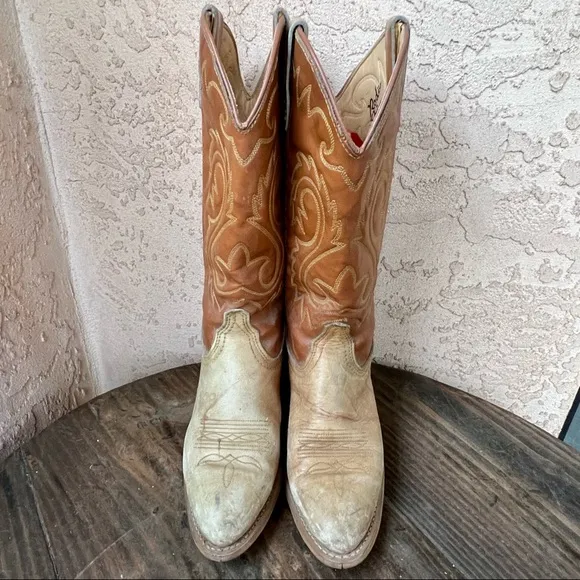 Vintage Rodeo Drive Brown Leather Western Boots