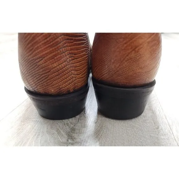 Vintage Sedona Cowboy Western Boots Teju Lizard Iguana Skin Mens‎ 9.5M