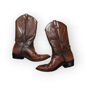 Vintage Sedona Cowboy Western Boots Teju Lizard Iguana Skin Mens‎ 9.5M